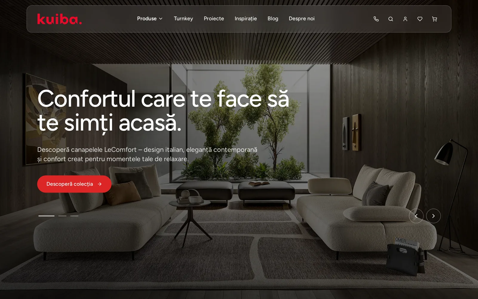 A custom ecommerce platform for premium furniture and design