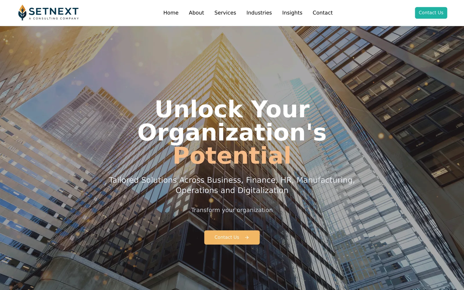 A corporate website and CMS for a consulting firm